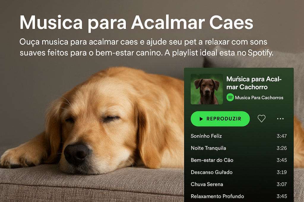 Musica para Acalmar Caes