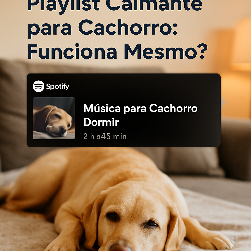 playlist calmante para cachorro